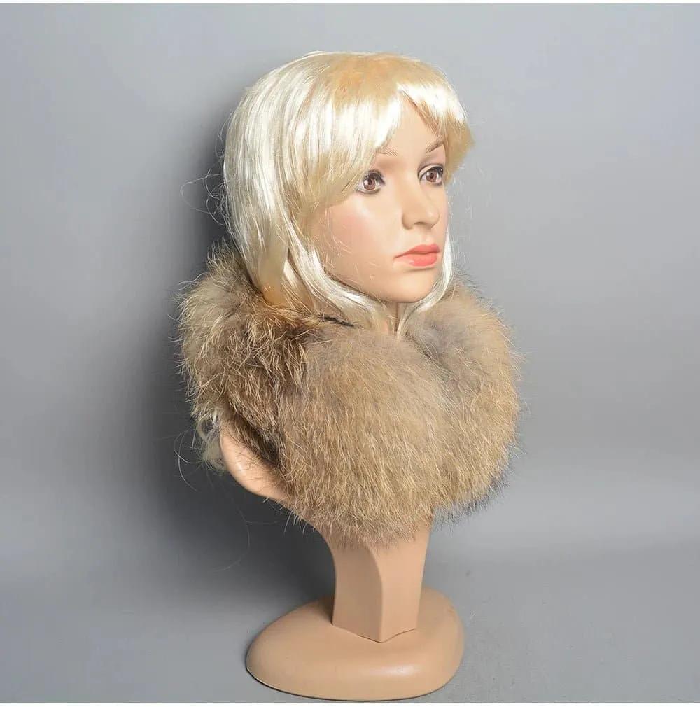 Fox Fur Earmuffs for Women - 100% Natural Fox Fur, Fashionable and Warm