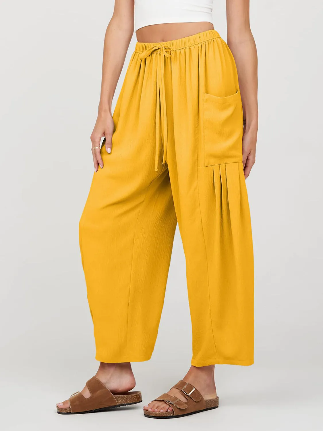 Full Size Wide Leg Pants with Pockets