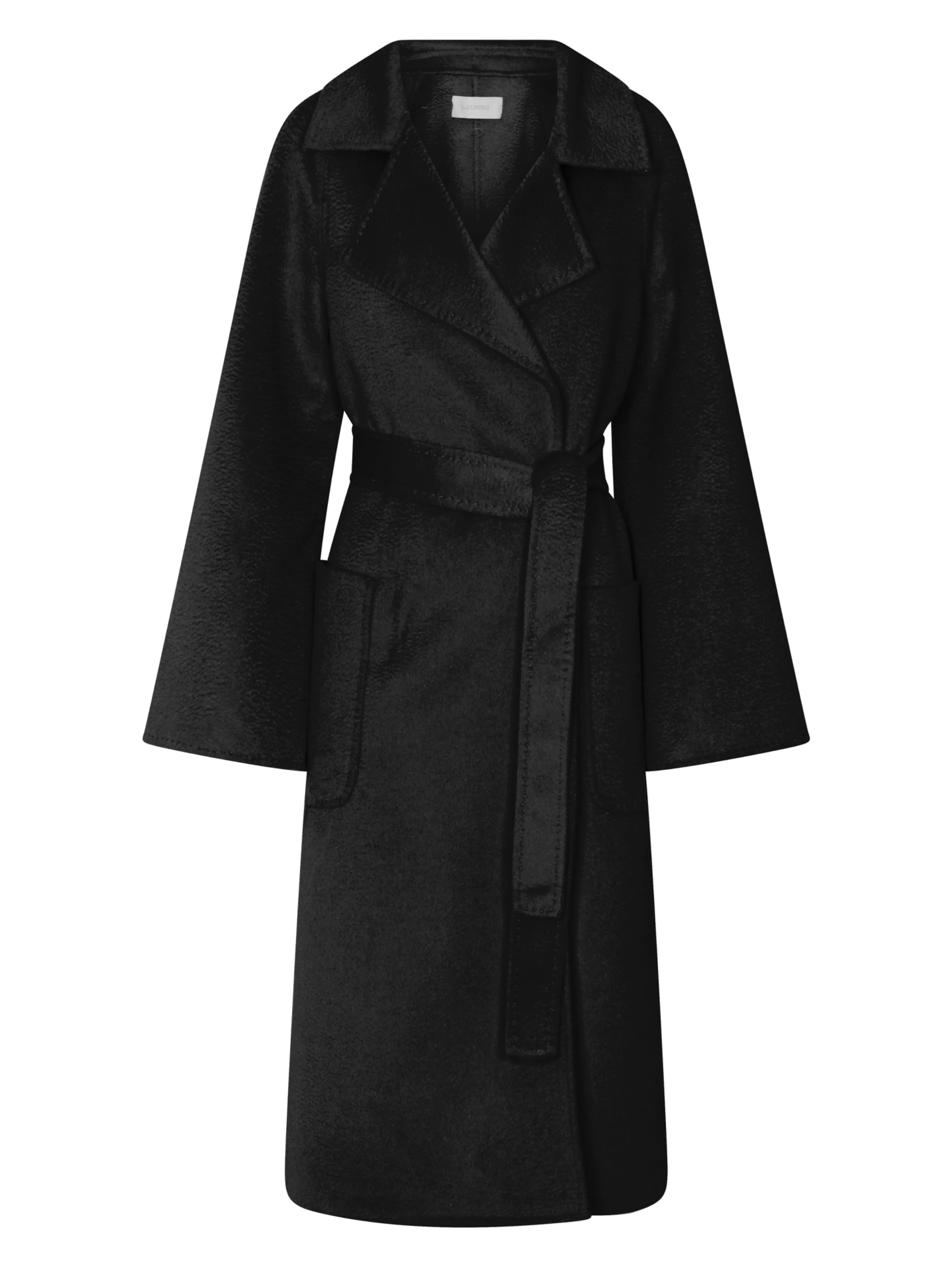 Furless Camila Cashmere Black Coat