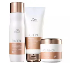 Fusion Intense Repair EDD Silkiness Technology Treatment Kit 3 Prod. - Wella