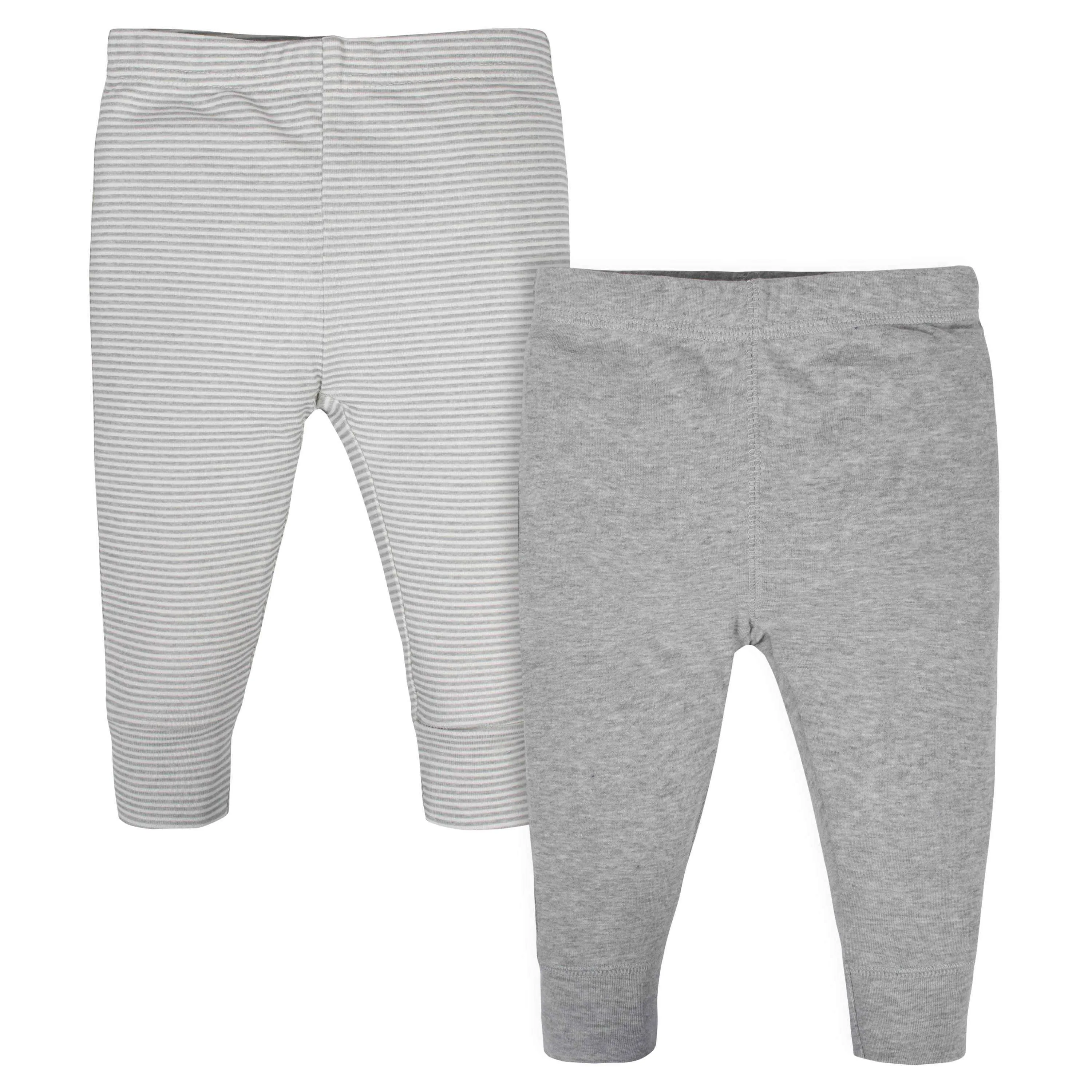 Gerber® 2-Pack Baby Neutral Grey Pants