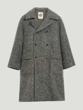 Green Herringbone coat