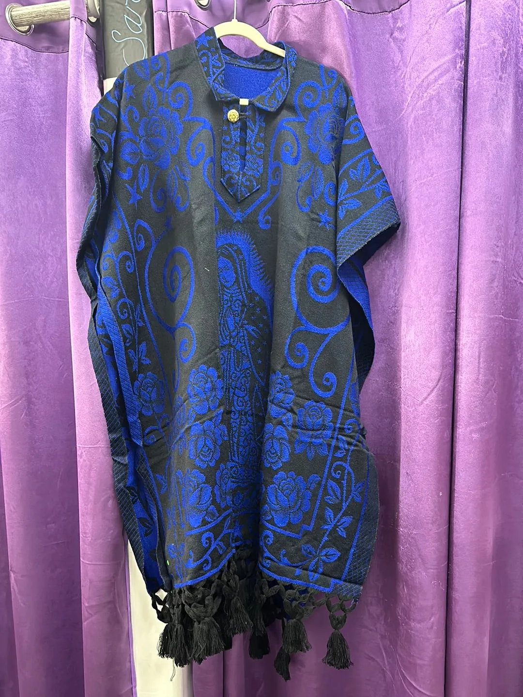 Guadalupe Poncho Royal Blue