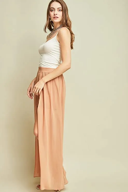 High Waisted Maxi Shorts, Desert Sand