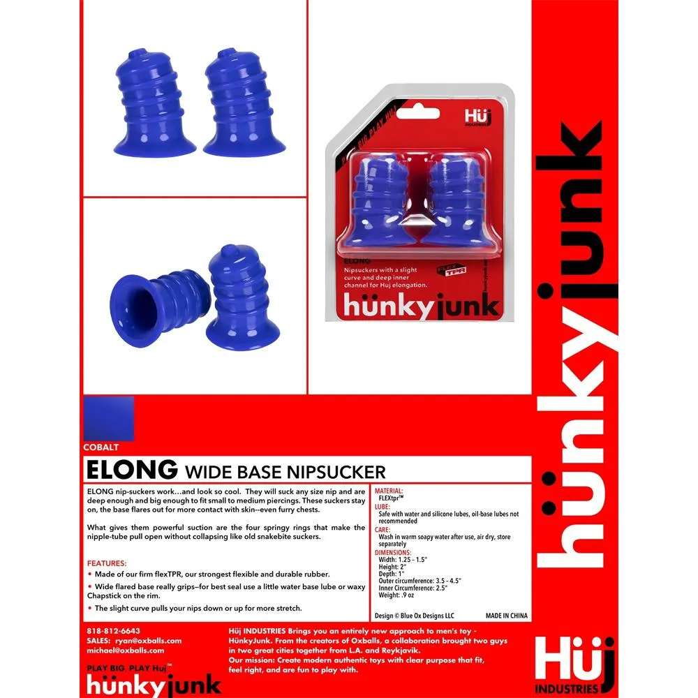 HunkyJunk Elong Wide Base Nipsucker - Tar