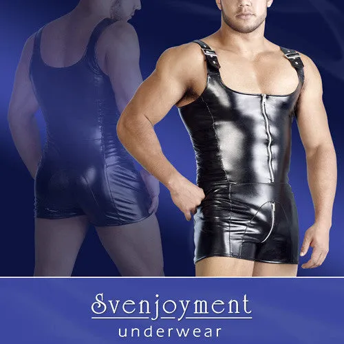 Imitation Leather Overall for him