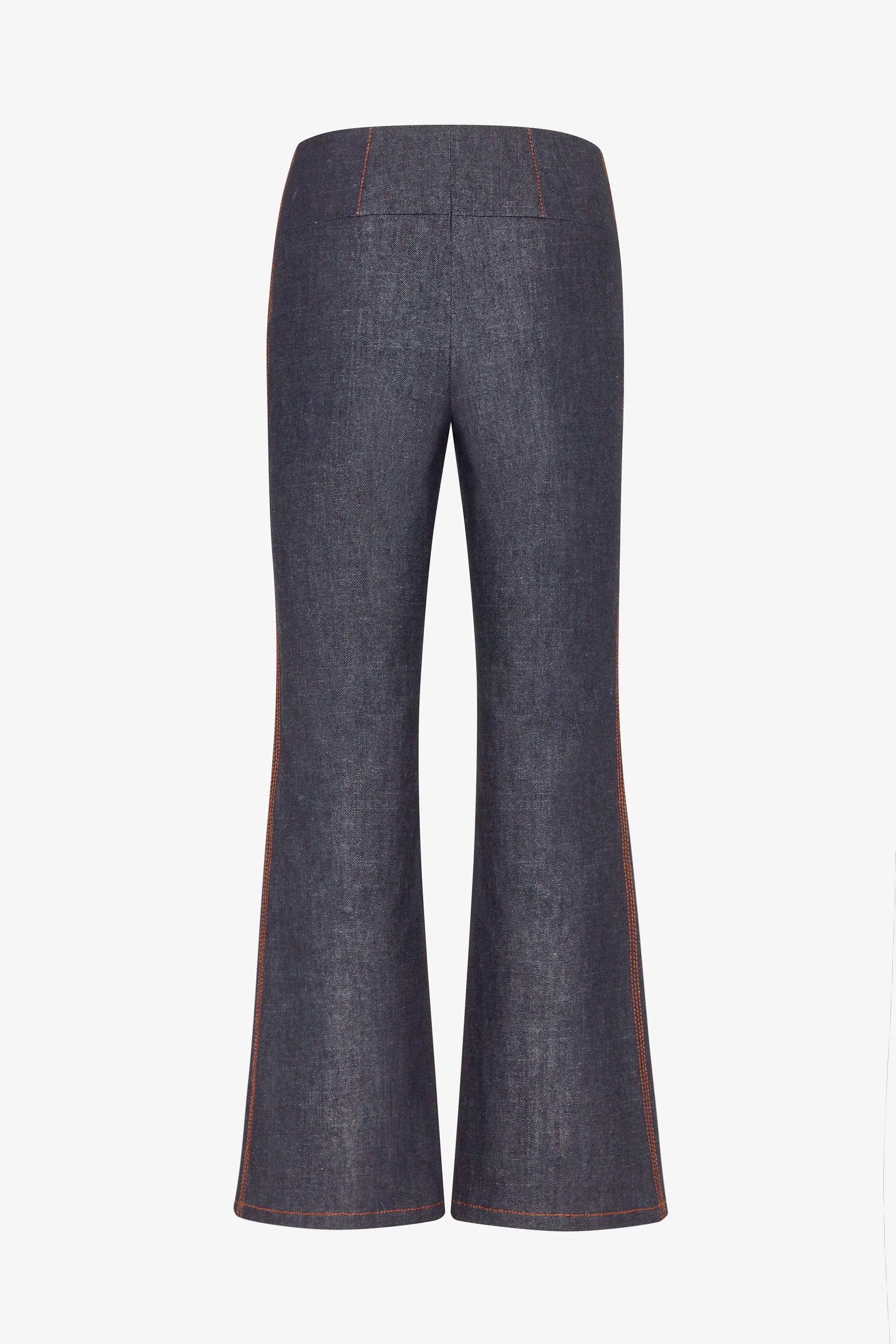 INDIGO DENIM FLARE PANTS