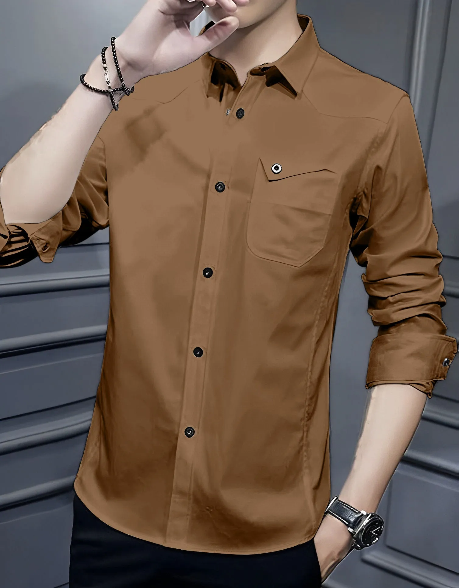 Italian Vega Premium RFD Brown Shirt