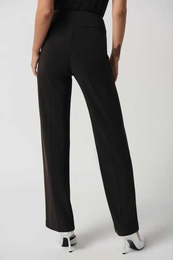 JOSEPH RIBKOFF Black Flared Leg Pants