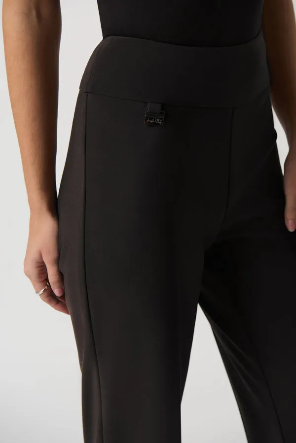 JOSEPH RIBKOFF Black Flared Leg Pants