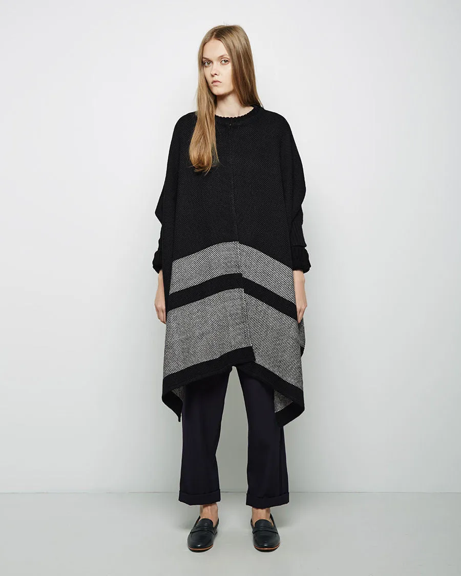 Katz Stripe Weave Poncho