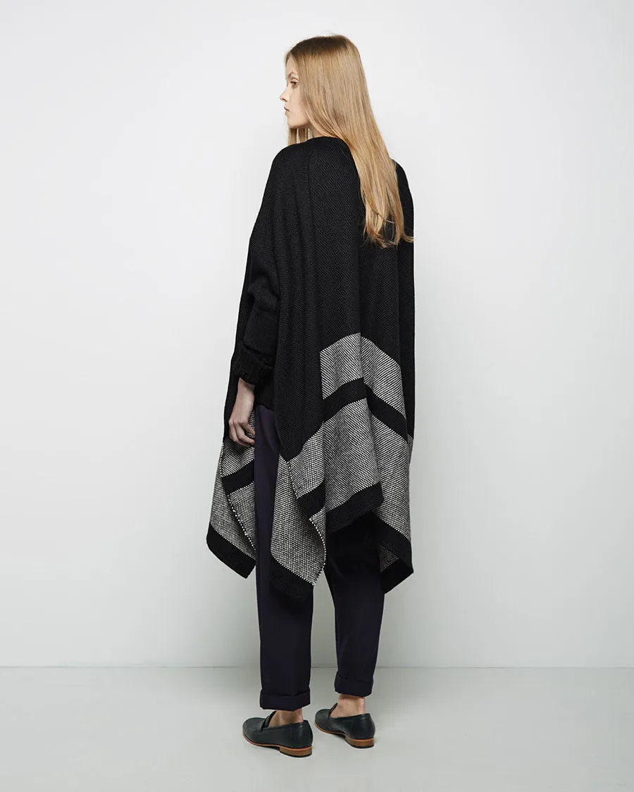 Katz Stripe Weave Poncho