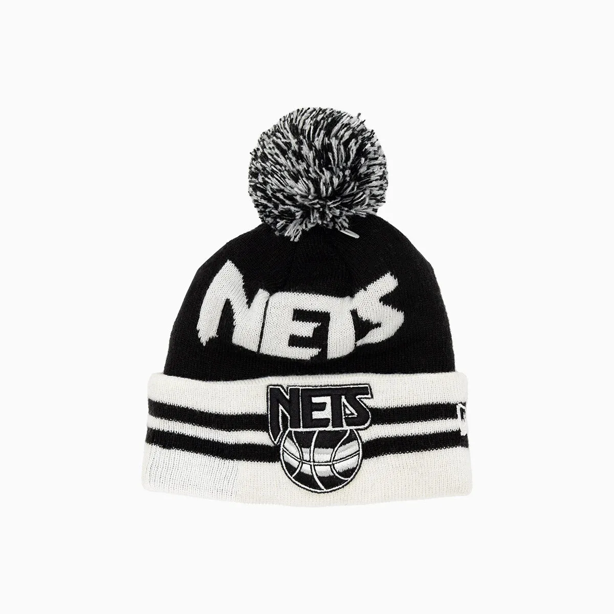 Kid's Brooklyn Nets NBA Pom Beanie Knit Hat