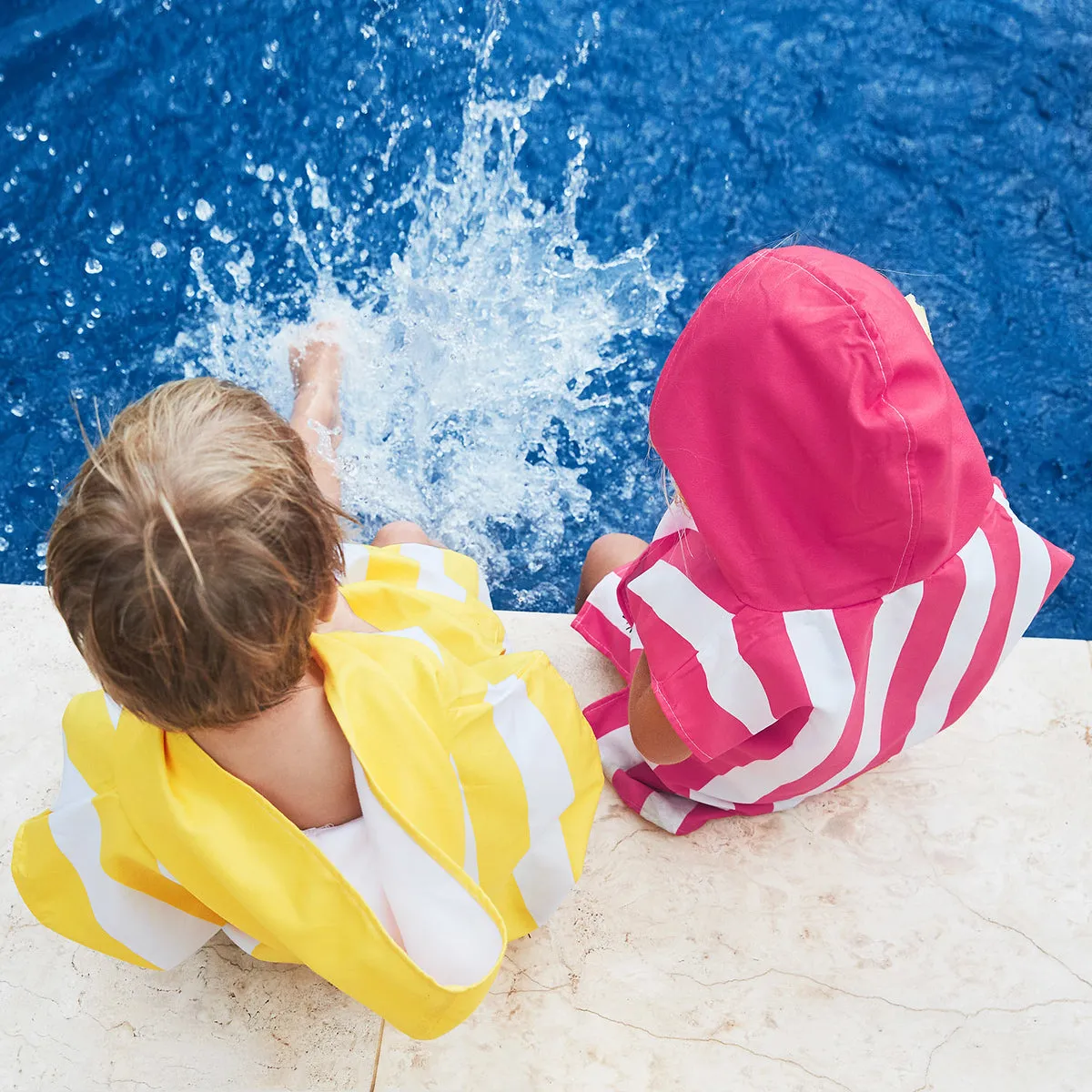 Kids Poncho - Quick Dry Hooded Towel - Phi Phi Pink - Outlet