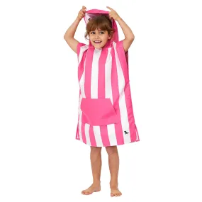 Kids Poncho - Quick Dry Hooded Towel - Phi Phi Pink - Outlet