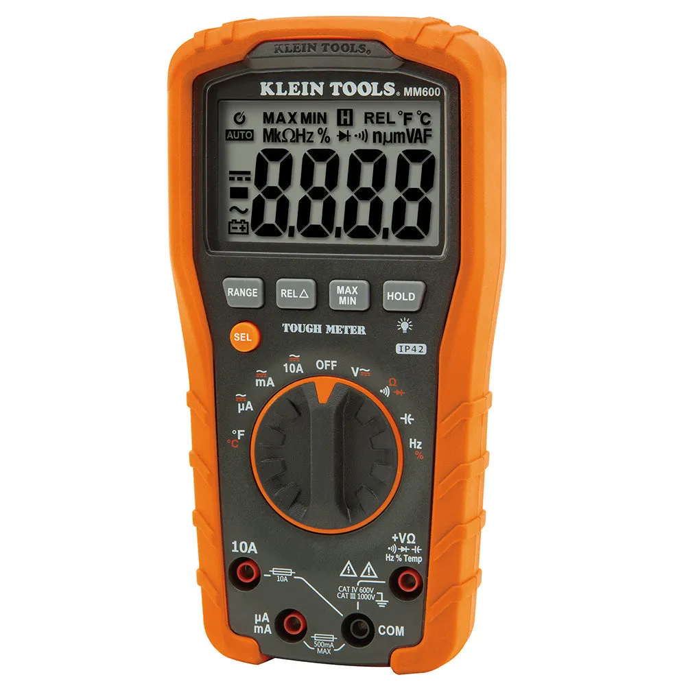 Klein Digital Multimeter, Auto-Ranging, 1000V (94-MM600)