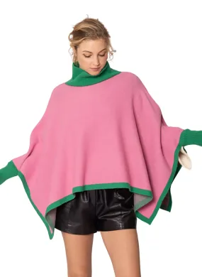 Knit Turtleneck Poncho