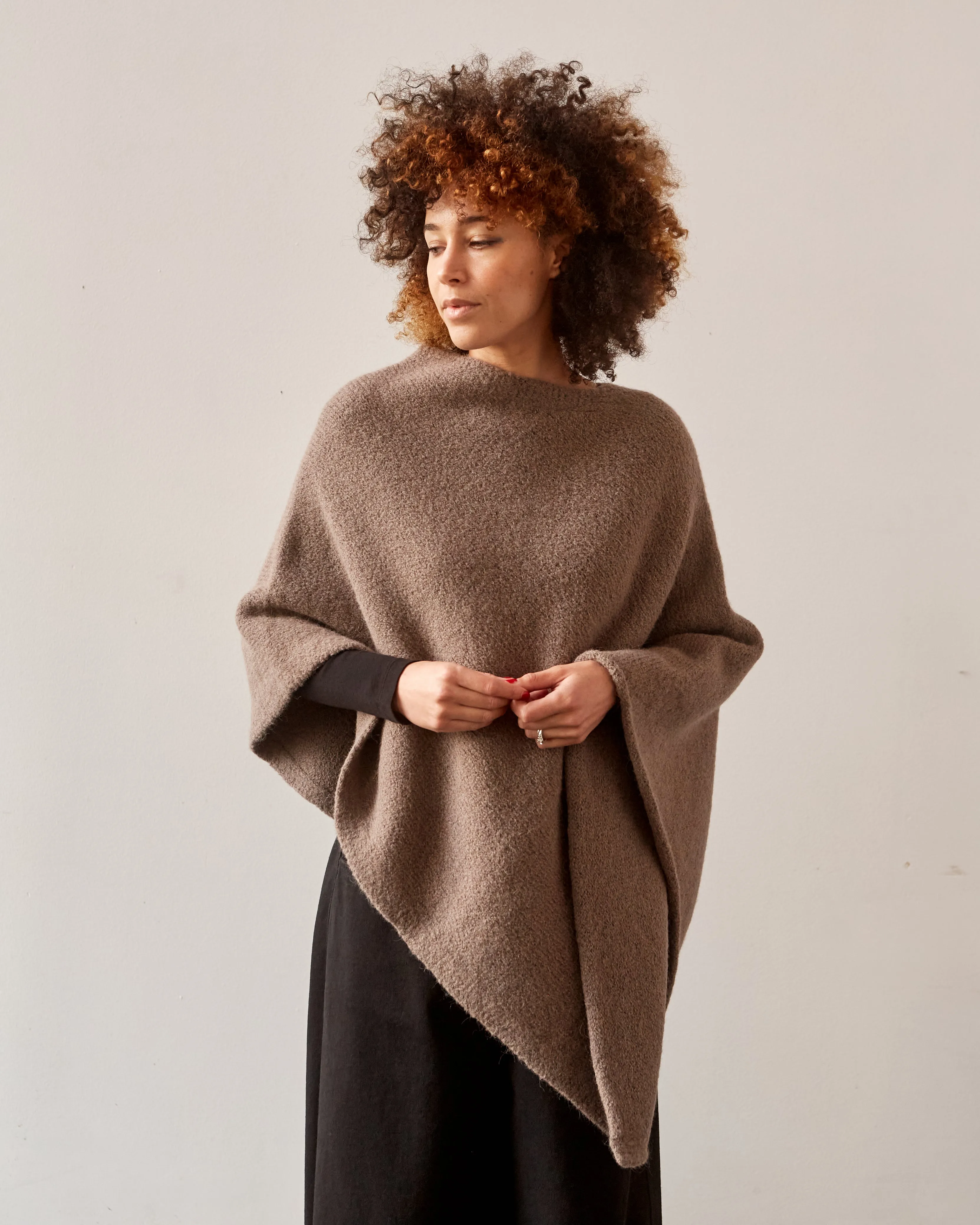 Lauren Manoogian Fold Poncho, Umber