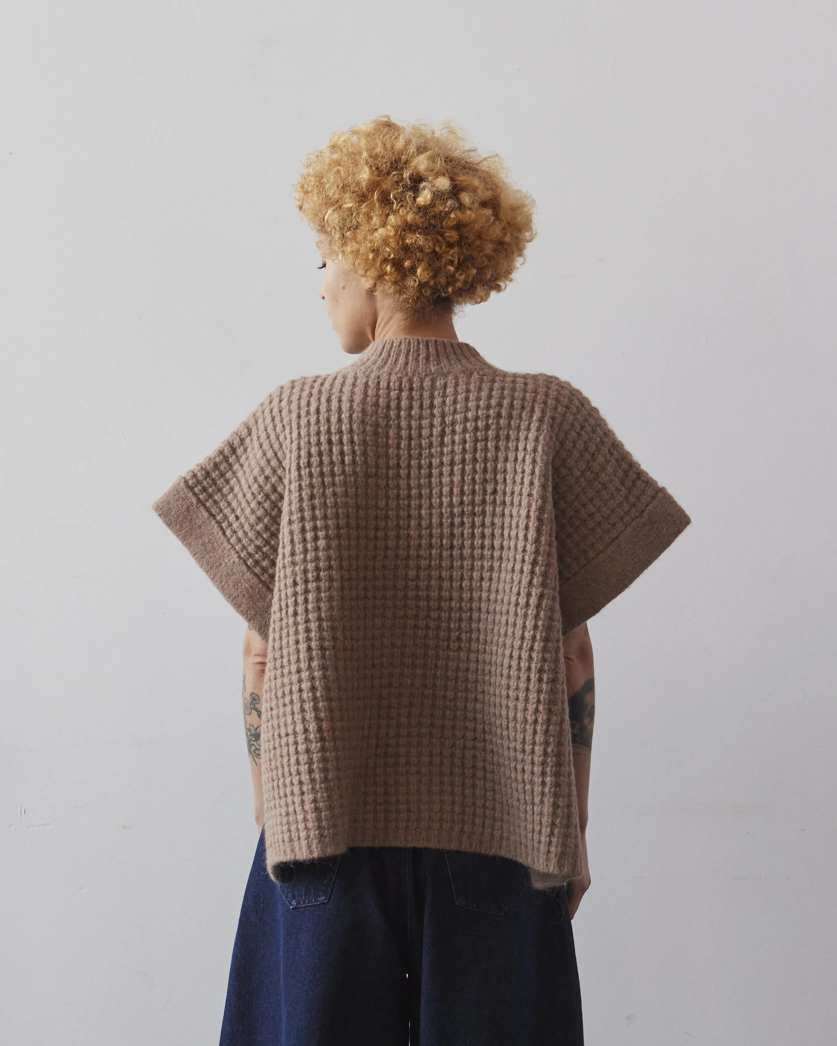 Lauren Manoogian Waffle Poncho, Cork