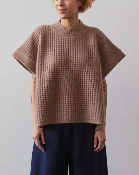 Lauren Manoogian Waffle Poncho, Cork