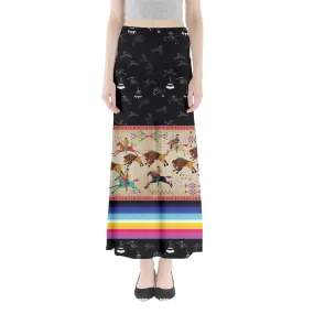 Ledger Hunt Midnight Full Length Maxi Skirt