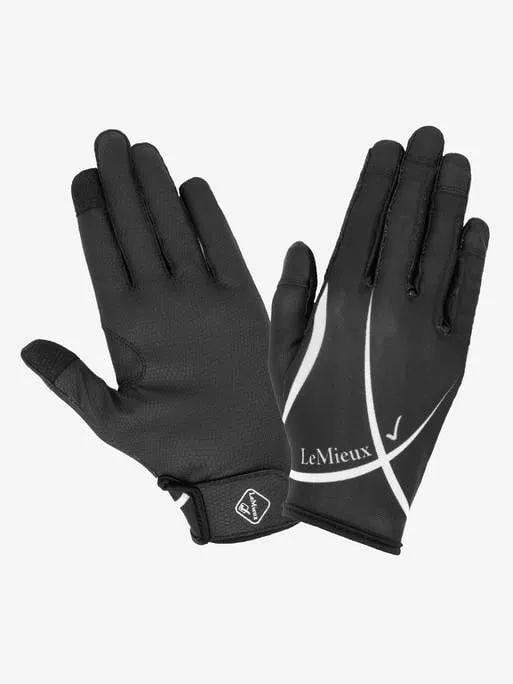 LeMieux Soleil Mesh Riding Gloves Black