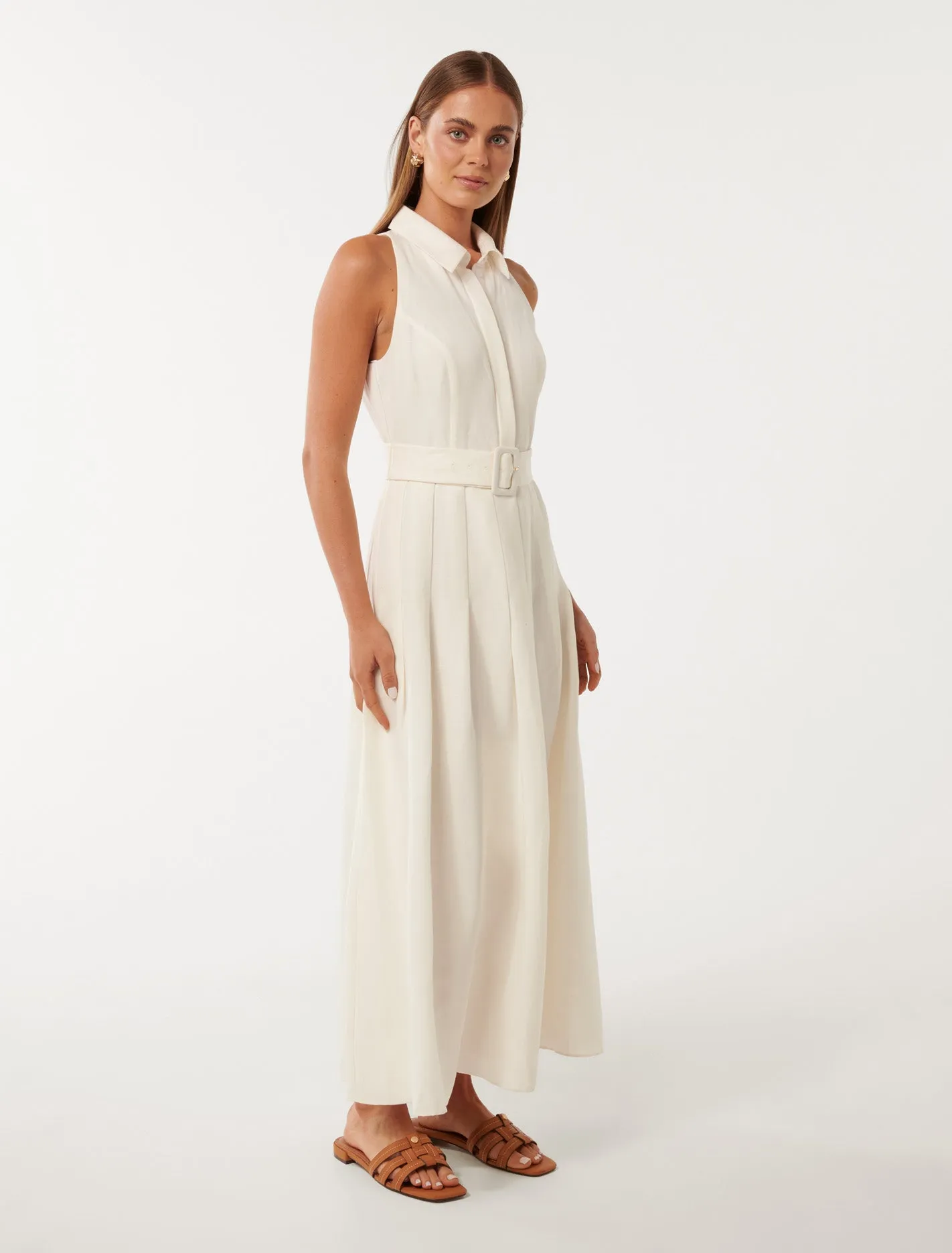 Lindsey Linen Tennis Dress