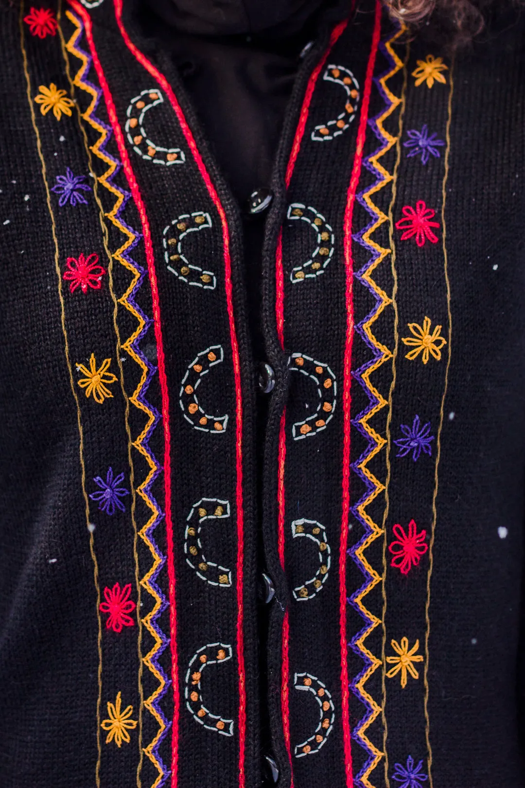 Long Embroidered Alpaca Sweater