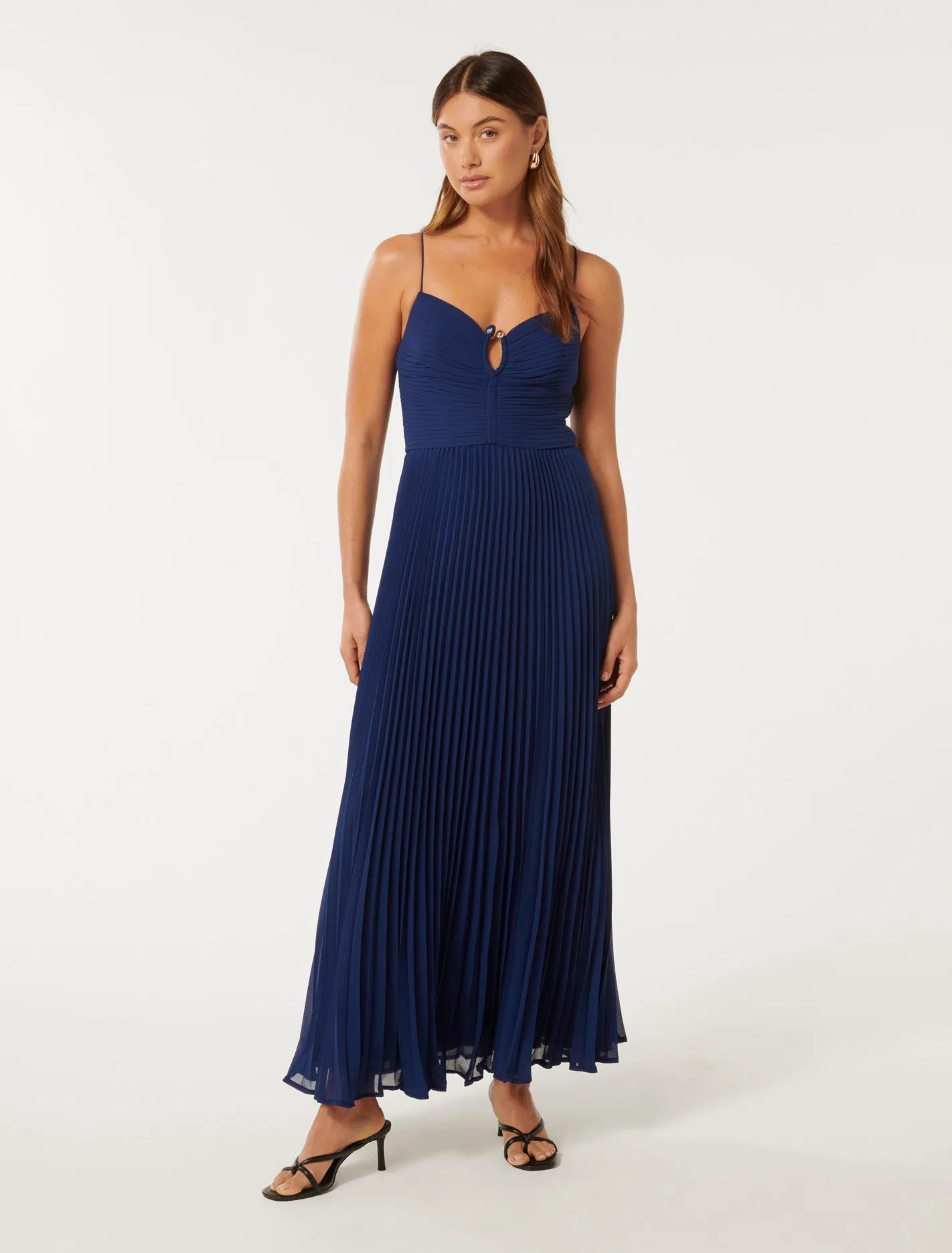 Loreto Pleated Maxi Dress