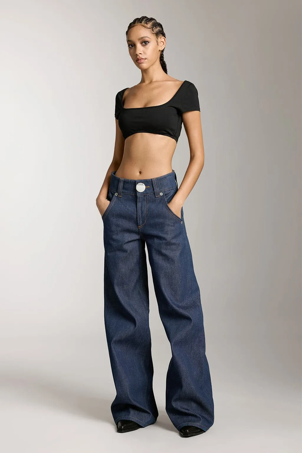 Low Rise Flared Jeans