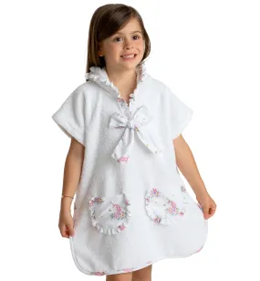 Meia Pata Girls Unicorns Beach Poncho