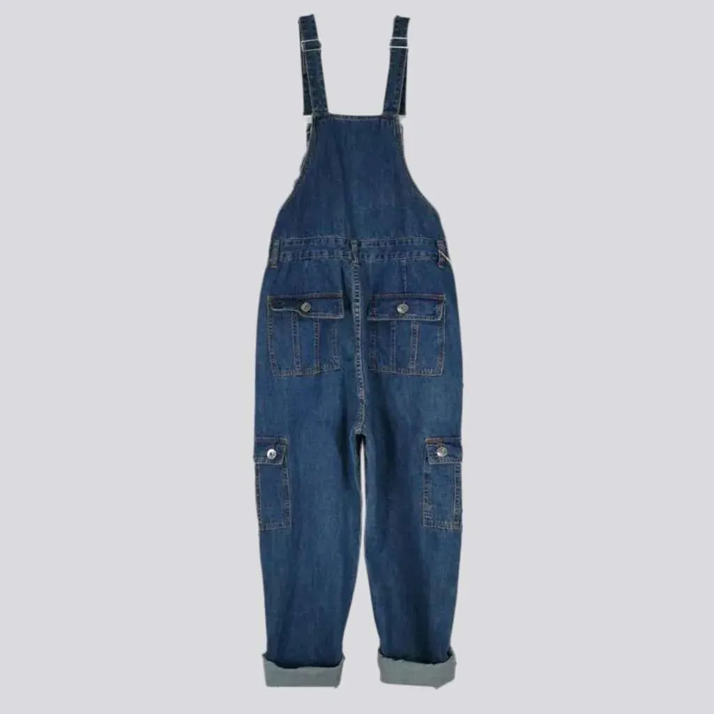 Men's jean bib overall