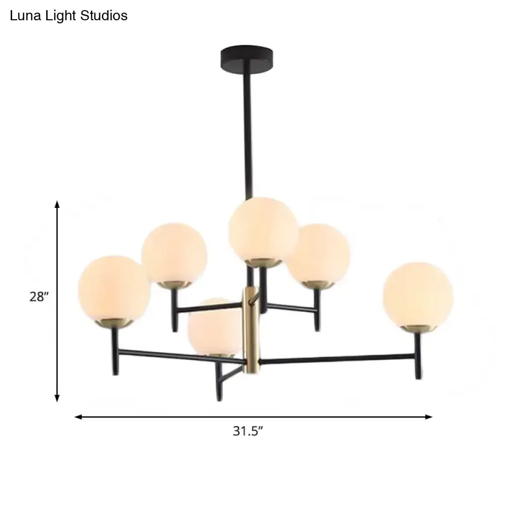 Modern Multi-Layer Radial Ceiling Chandelier with 6/8 Lights - Blue, Amber, and Smoke Gray Glass - Ideal for Living Room