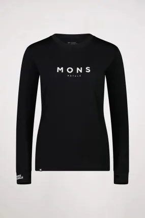 Mons Royale Yotei Classic Women's Long Sleeve - Black