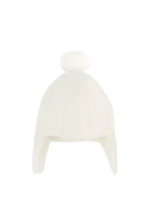 Mother of Pearl Pom Pom Hat