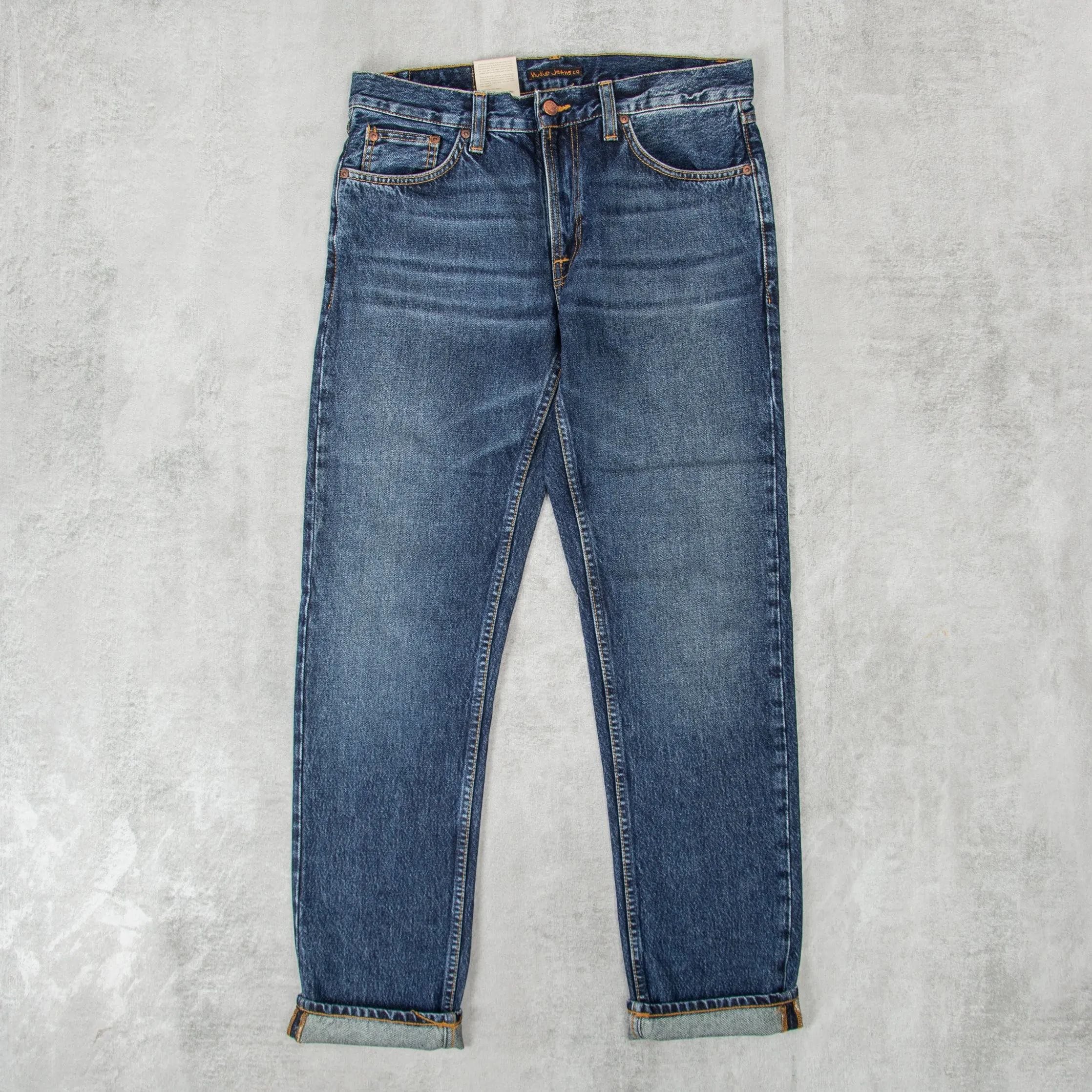 Nudie Gritty Jackson Jeans - Blue Soil