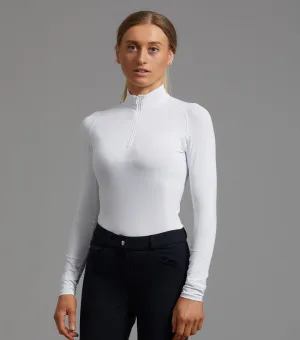 Ombretta Ladies Technical Riding Top White