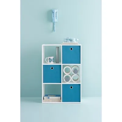 Open Box - 11" 6 Cube Organizer Shelf White - Room Essentials