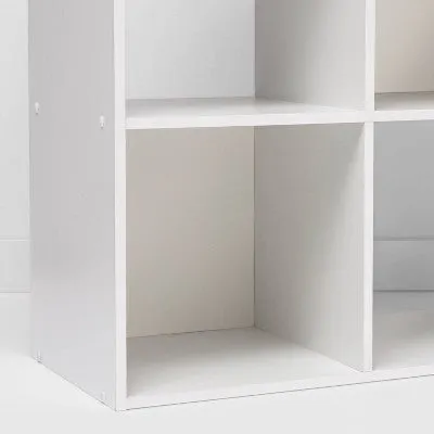 Open Box - 11" 6 Cube Organizer Shelf White - Room Essentials