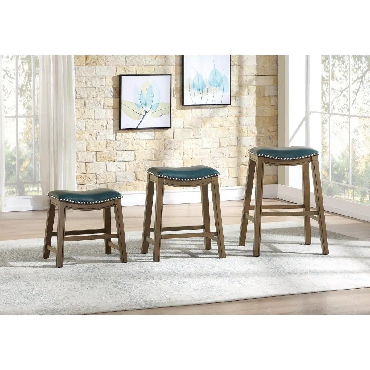 Ordway Pub Height Stool, Green