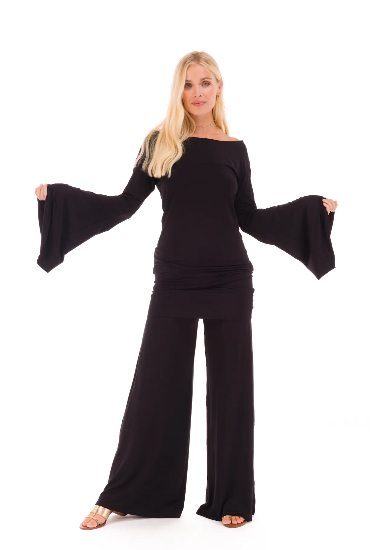 PALAZZO PANTS BLACK