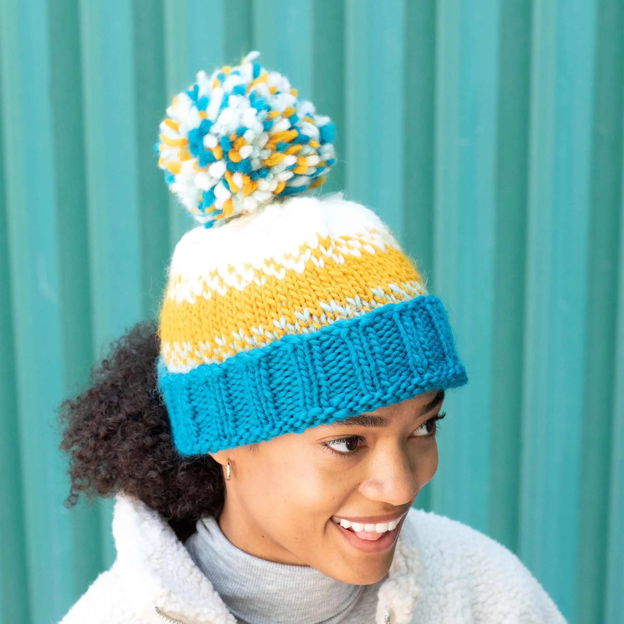 Patons Dappled Shades Knit Hat