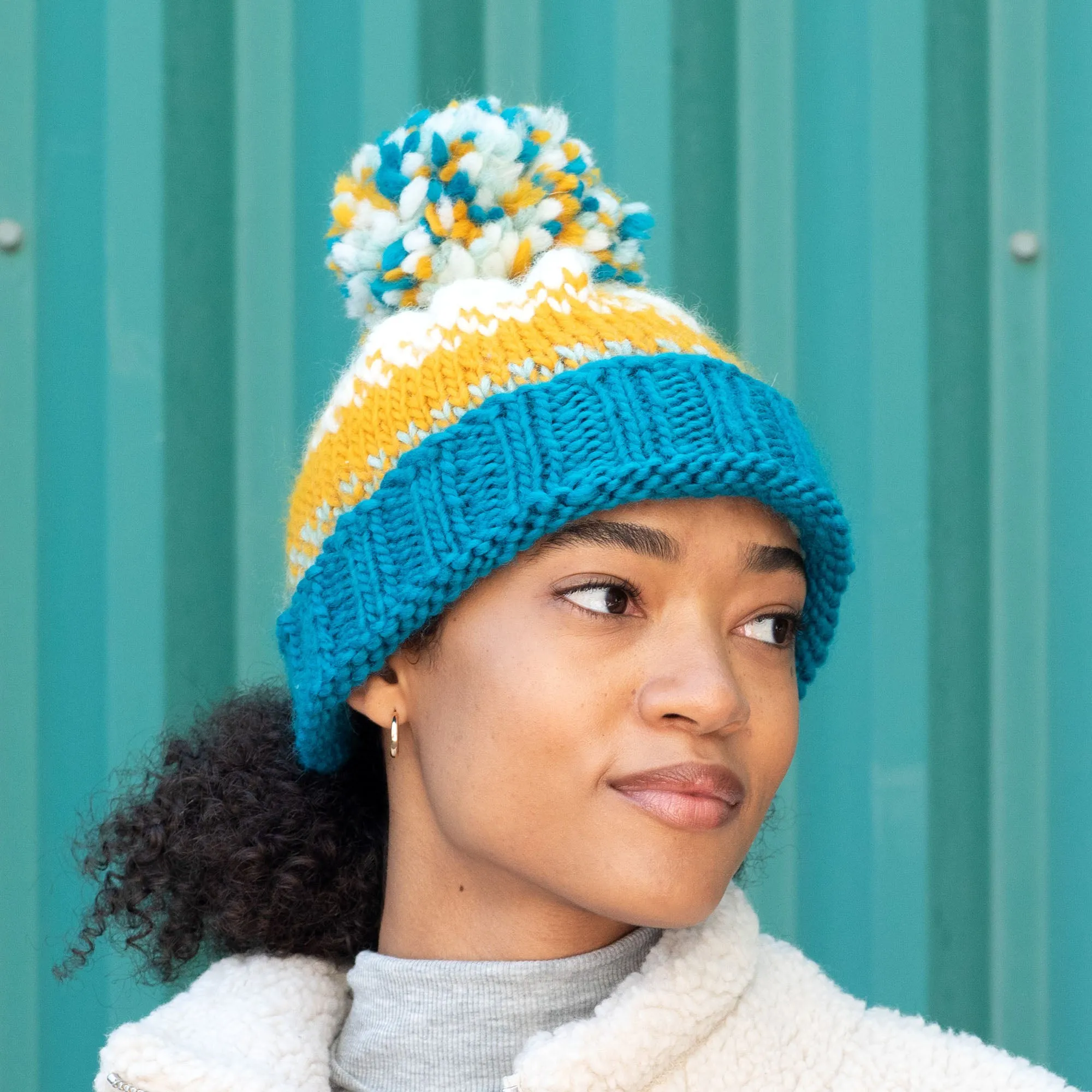 Patons Dappled Shades Knit Hat