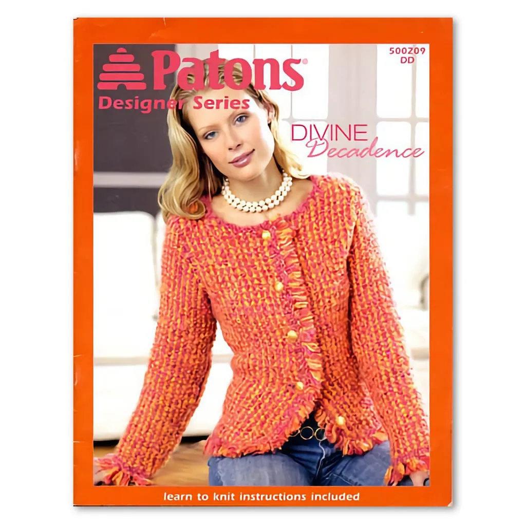 Patons Designer Series Divine Decadence, Knitting Patterns