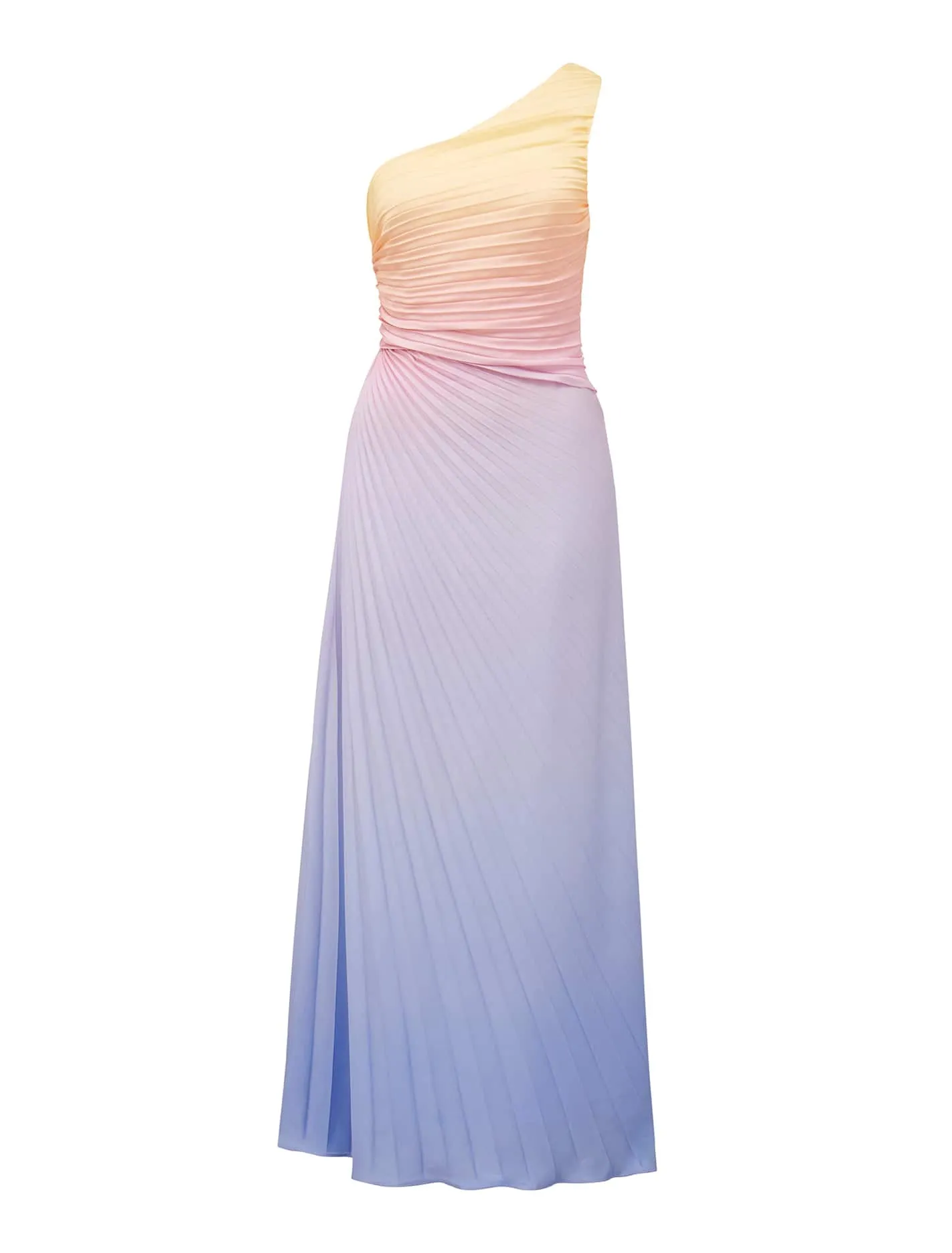 Paula Pleated One Shoulder Maxi Dress