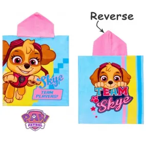 Paw Patrol Team Skye Towelling Poncho