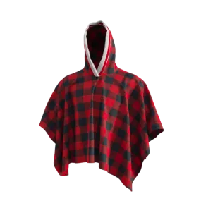 Pook Poncho - Adult Red Polar Fleece w/ Snap Fastners