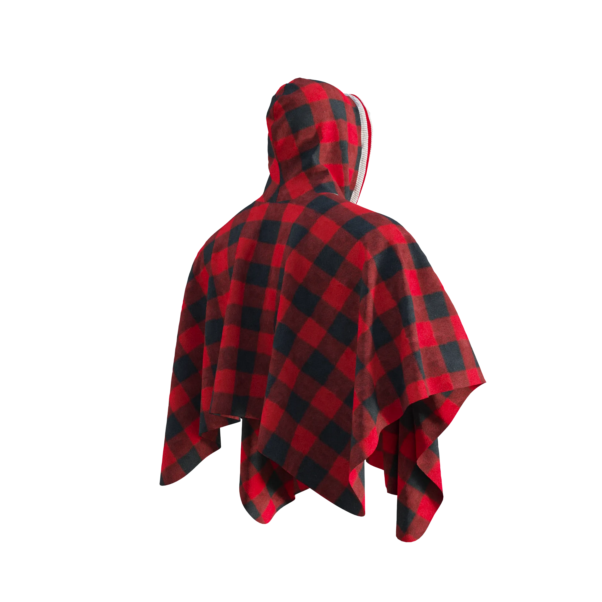 Pook Poncho - Adult Red Polar Fleece w/ Snap Fastners