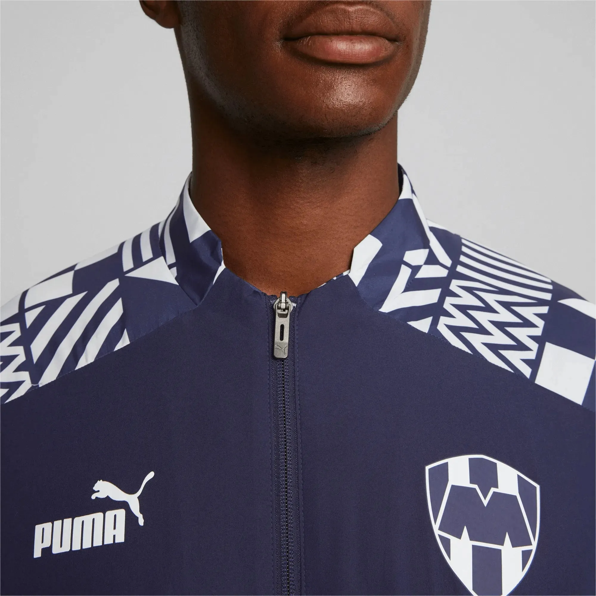 Puma 2022-23 Monterrey Pre-Match Jacket - Peacoat-White