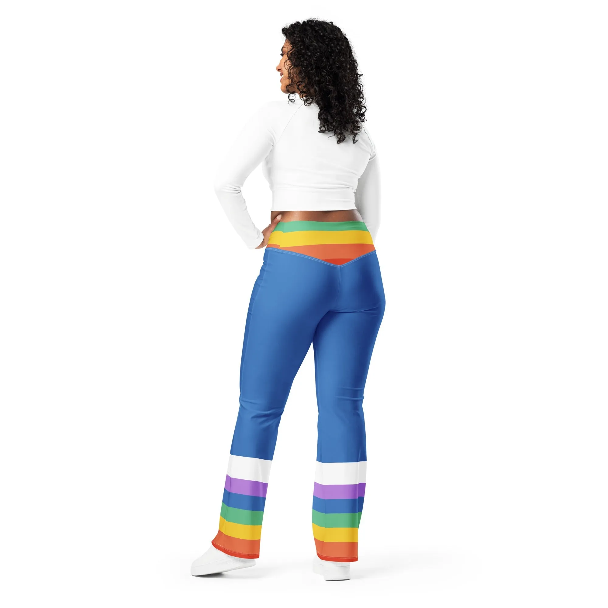 Rainbow Girl Flare leggings